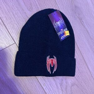 Spider-Man Black Beanie for kids
